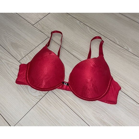 Lily of France Other - Lily of France 2131101 Extreme Ego Boost Push Up Bra Padded UW Womens 36B Red